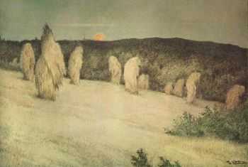 Theodor Kittelsen - Kornstaur i maaneskin, ca 1900.jpg