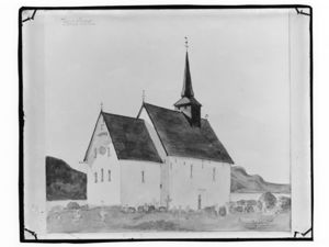 Tingvoll kirke. Eksteriør - NB MS G4 0438.jpg