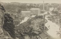 Industrianleggene i Tistedalen på 1920-tallet Foto: Nasjonalbiblioteket