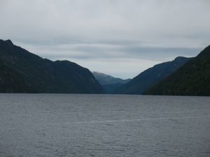 Tokke, Bandak sydøstover mot Kviteseid fra Bandaksli brygge IMG 9852.JPG