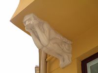 Fasadedetalj fra Tors gate 1 (1913) Foto: Stig Rune Pedersen (2014).