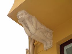 Tors gate 1: detalj fra fasade, ved hjørnet mot Odins gate. Foto: Stig Rune Pedersen