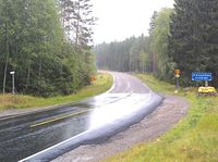 Europaveg 16, ved grensa mellom Torsby og Kongsvinger.