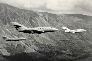 Tre Dassault DA 20 Fan Jet Falcon.JPG