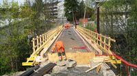 Trevarebrua armert og klar for støping.