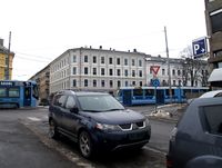 Gatebilde av Solli plass. Foto: Julia Xia