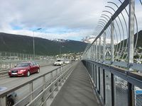Motiv fra Tromsøbrua, sett mot sørøst. Foto: Elin Olsen
