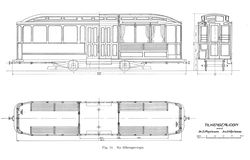 Trondhjems Sporvei tilhenger 1922. Kilde Trondhjems Sporvei.
