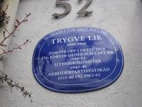 Trygve Lie vokste opp i Grorudveien 52 på Grorud i Aker. Foto: Stig Rune Pedersen