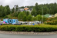 Innkjøringen til Tusenfryd, Follos største turistattraksjon. Foto: Leif-Harald Ruud (2022)
