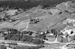 Nordre og Mellom Ullereng og sidesporet til Sandharpa ved Leirsund stasjon. 18. juli 1956.