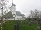 Ullensaker kirke (1958) var blant Arnebergs siste store arbeider. Foto: Stig Rune Pedersen