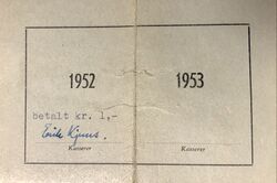 Uredd badmintonklubb medlemskort side 2.