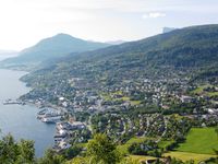 Utsyn over Volda sentrum i 2004