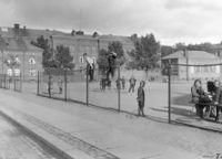Vahls plass i 1925. Foto: Ukjent/Oslo byarkiv