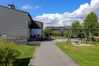 Rekkehus i Valhallaveien oppført i 1958–59 av Oppegård Boligbyggelag. Foto: Leif-Harald Ruud