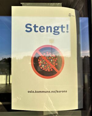 Valle Hovin vgs stengt pga korona mars 2020.jpg