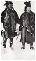 Berggrav og Vappus i Finnmark under visitasreise i 1936.