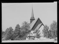 Kirken i 1958. Foto: Ukjent / Mittet & Co.