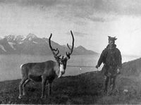 Fra Vest-Uløy i Nordreisa kommune Foto: Annie Giæver 1920-åra.