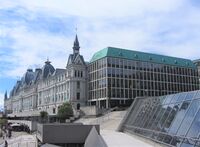 Utenriksdepartementets påbygg på Victoria terrasse i Oslo. Foto: Stig Rune Pedersen (2014).