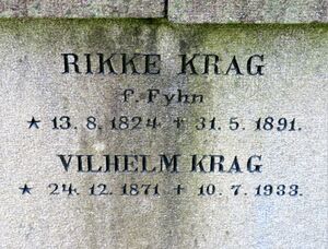 Vilhelm Krag grav Oslo.JPG