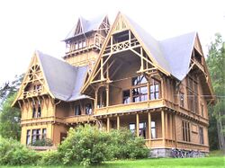 Villa Fridheim i Krødsherad, sveitserstil og dragestil, 1890-1892