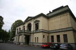 Drammenveien 78, villa for Hans Rasmus Astrup (1886), nyrenessanse, i dag Det Norske Videnskaps-Akademi Foto: Hans A. Rosbach (2008).