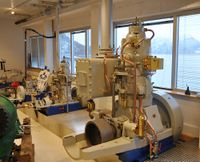 MB «Varnes» hadde 22 hk Volda frå 1946. Denne er 30 hk og står i samlinga ved motorfabrikken i Volda.