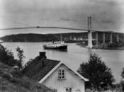 Den første Vrengenbrua, foto fra 1933. Foto: Anders Beer Wilse