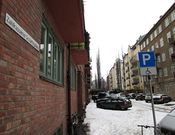 De tre bygningene på Schafteløkken har adresse til Zahlkasserer Schafts plass, som ligger like ved. Foto: Stig Rune Pedersen